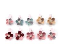 Zerodis Paquete con Alfileres Deslumbrantes de 10, Hermosos Accesorios para el Cabello para Perros, Vestidos Mascotas para Competencia, Fiesta de Cumpleaños, Mostrada como Fotos, Formato