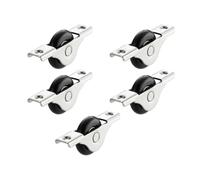 Zerodis Paquete de 5 Ruedas Silenciosas de Nailon para Puerta Corrediza de