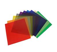 Zerodis Película de Filtro de Color, Color Filtro de Gel de Gel de Color Translúcido Hojas de Transparencia Coloreada Corrección de la Película de los Faros Delanteros para la Luz (11PCS)