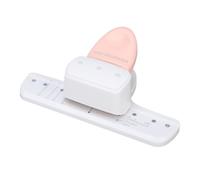 Zerodis Perforadora de 3 Orificios, Perforadora de Papel ABS con Capacidad para 8 Hojas con Espacio entre Orificios Ajustable para Papel A4 A5 A6 A7 A8, Rosa