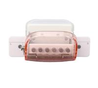 Zerodis Perforadora de Papel A4 B5 A5, Perforadora de Papel de Hojas Sueltas de Mano Transparente con Colector Incorporado para Estudiantes y Profesionales (#12)