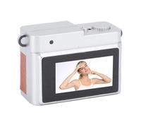 Zerodis Periféricos Audiovisuales Cámara Grabadora de Video Retro HD 1080P con Tarjeta de Memoria de 32 GB y Flash LED para Niños y Vlogs de Viajes Pequeño Llavero Digital (Brown)