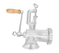 Zerodis Picadora Manual, Picadora de Carne con Mango Ergonómico para el Hogar, Camping, Hamburguesas, Salchichas, Hamburguesas, Abrazadera de Mesa de Hierro Fundido Recubierto de