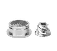 Zerodis Piezas de Máquina de café Juego de Fresas Cónicas Juego de Fresas para Molinillo Cónico Universal de 48 Mm Reemplazo con Ranuras Modificadas para Profesionales del Hogar Configuración de café