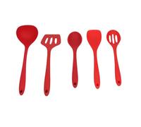 Zerodis Pinzas Calibres Espátula de Cocina Resistente Cuchara Cucharón de Sopa con Orificio para Colgar para un Fácil Almacenamiento Juego de Utensilios de Cocina de Silicona Juego de Utensilios de de