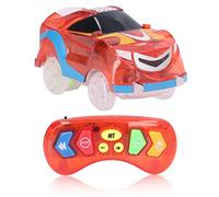 Zerodis Pistas Car, 6 Luces LED Control Remoto Light Up Track Cars con Música LED Light Up Car Compatible con la Mayoría de los Juegos de Pistas de Carreras para 3 4 5 6 7 7 8+Niños de (Rojo)