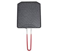 Zerodis Placa de Plancha, Sartén para Parrilla con Mango Plegable para Barbacoa, Estufa de Casete, Cocina, Camping, Picnic, Interior y Exterior, Aleación de Aluminio, Portátil, (Estilo1)