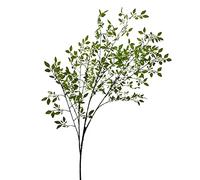Zerodis Planta Artificial Verde, Rama de Nandina de Simulación de 110 Cm de Altura, No Necesita Agua, con Hojas de Plástico Realistas, para Decoración del Hogar, Bodas y oficinas.