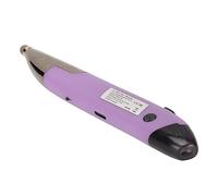 Zerodis Policita de Bolsillo Inalámbrico Lápiz de Escritorio de Ratón 2-en-1 Diseño Ergonómico 2.4G 5.0 para PC Laptop Mac iOS con 4 Teclas Batería de 500 MAh (Purple)