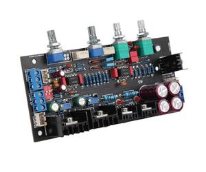 Zerodis Preamplificador HiFi Clase A con Removedor de Sonido Digital, 4 Perillas para Control de Volumen de Graves de Rango Medio Agudo, Adecuado para Audiófilos y Sistemas de Audio Domésticos