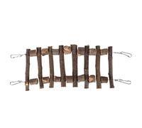 Zerodis Puente de Escalera de Madera de Manzana de Chinchilla, Juguete Columpio Duradero para Pájaros y Animales Pequeños, Adecuados para Jardines y Bosques (30 centimetros)