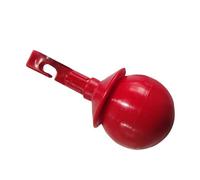 Zerodis Punta de Bastón con Bola Rodante, Reemplazo Estilo Gancho de Aleación de Aluminio Rojo para Bastón para Caminar para Ciegos, con Estructura Antideslizante Estable, Fácil de