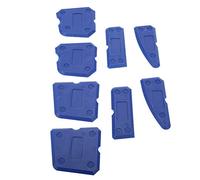 Zerodis Rascadores Material de Silicona, Raspador Sellador Profesional para Lechada y Acabado de Juntas, Ideal para Mejoras y Reparación del Hogar Juego de Herramientas para Calafatear de 8 Piezas,