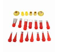 Zerodis Raspador Removedor de Lechada con Cabeza de Acero Inoxidable, Kit de Herramientas para Quitar Calafateo, Raspador de ángulo de Pegamento de Vidrio