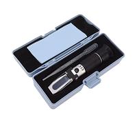 Zerodis Refractómetro de Alcohol Probador de Vino Medidor de Alcohol Medidor de Concentración de Brix de Mano con ATC para Elaboración de Vino Casero