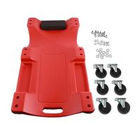 Zerodis Reparación de Automóviles con Ruedas Rojas, Placa de Cama de Reparación de Automóviles Eficiente para Todos los