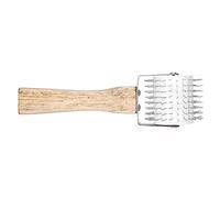 Zerodis Rodillo Desprecintador de Miel para Apicultura - Herramienta Manual con Mango de Madera para Extracción de Miel en Colmenas