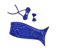 Zerodis Ropa para Gatos Reutilizable, Lavable, Divertido Vestido de Cola de Gato con Banda Elástica Ajustable para Fiesta de Halloween, Foto, Mascota, Cosplay, Disfraz de Cola de (Blue)