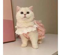 Zerodis Ropa para Gatos y Perros Traje de Verano Ligero y Transpirable para Paseos Diarios, Fiestas Sesiones de Fotos con Tela Cómoda Lindo Vestido para Mascotas para Gatos (M)