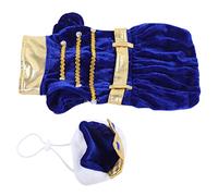 Zerodis Ropa para Perros Disfraz Príncipe Estilo Ropa para Mascotas Traje con Sombrero Cómodo para Fiestas y Uso Diario Cachorro de Halloween (L)