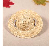 Zerodis Ropa para Perros para Perros Gatos Sombrero de Cachorro Tejido a Mano Correa Ajustable Protección Solar para Fiestas de Disfraces Ropa Diaria Actividades Al Aire Libre Ai衍生词：Sombrero para (S)