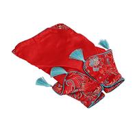 Zerodis Ropa para Perros Traje Chino Tang Traje para Mascotas para Perros Pequeños Gatos Algodón Suave Diseño Elegante con Tallas XS a XL Cheongsam Tradicional (S)