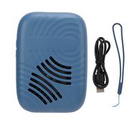 Zerodis Selector de Pintura para Artistas con Calefacción Inalámbrica de Carga USB de 3 Velocidades para la Pintura de Acuarela de 360 Grados Herramienta de Secado de Aire Portátil (BLUE)