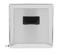 Zerodis Sensor de Descarga de Urinario Automático Válvula de Descarga de Urinario sin Contacto Sensor de Montado en la Pared de Acero Inoxidable con Luz LED para Baños