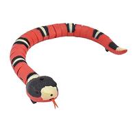 Zerodis Serpiente de Juguete Interactiva Automática Deslizante para Gatos con Ojos Parpadeantes y Lengua Móvil, Textura 3D para Mascotas y niños. Ideal para Jugar en Interiores.