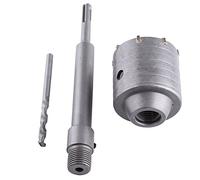 Zerodis Sierra de Agujero de Hormigón 65 Mm 2 1/2 Dia Concreto Taladro Afección Taladro Extensión de Broca Biel de Conexión de la Broca 1/4, con SDS Más Vástago, Cortador de Vástago de Agujero para