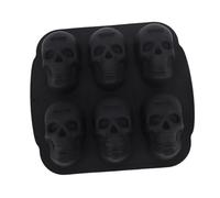 Zerodis Silicona Más Segura -Squeleto -Partido para Hornear Cabello No Es el Pastel de la Cabeza del Cráneo de la Pala para Flores de Canal para Matriz para Decoraciones de Halloween de Bricolaje