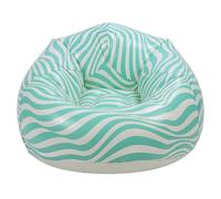 Zerodis Sillón Inflable, sofá Inflable Portátil en PVC, sofá de Aire, Asiento Ergonómico de 28,75 Oz con Parches de Reparación para Uso en Interiores y Exteriores, Piscina en la Playa, Camping (GREEN)
