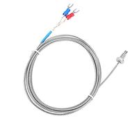 Zerodis Sonda de Termopar Tipo K Sensor de Temperatura de Tornillo M6 de Acero Inoxidable 32 a 752F Respuesta Rápida 0.5S Tamaño Pequeño para Plásticos Maquinaria Textiles Industria Alimentaria (#4)
