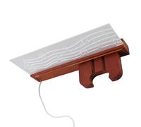 Zerodis Soporte de Pared para Guitarra con Luz, Colgador de Guitarra de Madera Maciza y Acrílico con Luces LED, Soporte para Púas y Patrón de Notas Musicales, Pantalla Alimentada por USB para