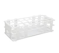 Zerodis Soporte de Plástico para Bastidor de Tubos de Ensayo, Soporte para Tubos de Centrífuga Desmontable de ABS, Rejilla de 21 Orificios de 30 X 30 Mm, Organización Estable y Liviana de Fácil