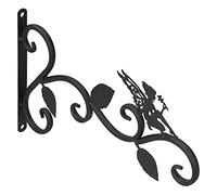 Zerodis Soporte para Plantas Colgantes, Gancho para Maceteros de Pared de Hierro Forjado para Macetas con Accesorios de Tornillos de Montaje, para Sala de Estar, Balcón y Jardín