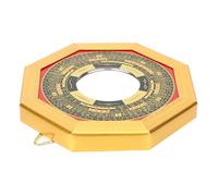 Zerodis Suministros Budistas Feng Shui Mirror Convexo Madera Bagua Talismán para Protección de Riqueza Colgando Al Aire Libre de 5.3 Pulgadas Decoración para el Hogar y el Negocio Tradicional Chino