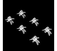 Zerodis Suministros de Jardinería Soporte Transparente para Plantas para Tallos Clips de Vid de Plástico Duraderos para Orquídeas Tomates y Plántulas 100 Clips para Orquídeas (Blanco transparente)