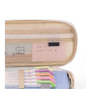 Zerodis Suministros de la Escuela Penca de Lápiz Gran Capacidad Estudiantes Papelera de Papelería Bolsa de Bolígrafo Color Empalme de Doble Capas Simples Bolsas de Soporte de Lápiz para Suministros