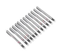 Zerodis Suministros de la Oficina Penses Archival Ink Markers con Consejos de Precisión para Dibujo de Línea Fina Negra Ideal para Artistas y Estudiantes 12 PCS Micro Fineliner Micro Fineliner Pens