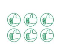 Zerodis Suministros de Oficina Diseño en Forma de Pulgar hacia Arriba Material de Metal Duradero con Sujeción Fuerte Antideslizante para Oficina Escuela Organización de Archivos en el Hogar 100 Piezas