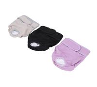 Zerodis Suministros Diarios para Perros Pañales para Perros Pantalones Sanitarios Paquete de 3 Pantalones Fisiológicos para Reutilizables Lavables con Lazo de Gancho Cintura Ajustable para Grandes