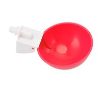 Zerodis Suministros para la Cría de Aves de Corral Juego Automático de Vasos para Bebederos para Aves de Corral con Apagado Automático para Pollos, Codornices, Pájaros, Palomas, 10 Piezas de Rosca