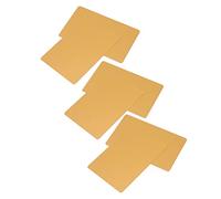 Zerodis Tarjetas de Negocios de Metal Resistentes con Identidad Comercial de Exhibición para un Buen Trabajo de Trabajo y Material de Aluminio Ligero, para Suministros de Artesanía (Gold)