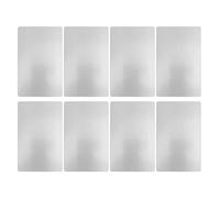 Zerodis Tarjetas de Negocios de Metal Resistentes con Identidad Comercial de Exhibición para un Buen Trabajo de Trabajo y Material de Aluminio Ligero, para Suministros de Artesanía (Silver)