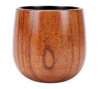 Zerodis Taza de Madera para Whisky, Taza de café de Estilo Retro, 340 Ml, Gran Capacidad, Reutilizable, con Agarre Ergonómico, Vajilla para Bar, Vino, de té, Bebidas Livianas, (Tipo 2)