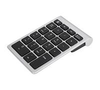 Zerodis Teclado Numérico Teclado Pie de Tijera Tapa de Tecla USB Plug and Play 22 Teclas Ergonómico de bajo Retraso para para (Plata Negro)