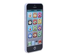 Zerodis Teléfono Celular para bebé, Juguete de Aprendizaje para Niños Pequeños con Luces, Sonidos, 8 Funciones, Compañero de Viaje Educativo Interactivo para Niños y Niñas de 1, 2 y 3 Años (Black)