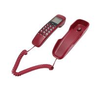 Zerodis Teléfonos y Accesorios de Inicio Teléfono de Pared con Cable de Pared con Cable de con una Pantalla HD de 16 Dígitos y Soporte de Identificación de Llamadas de la Que Llama la Oficina en el
