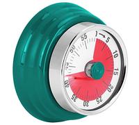 Zerodis Temporizador de Cocina, Recordatorio de Cuenta Regresiva de Cocción Mecánica Manual Magnética, Dial de Fácil Lectura, Alarma de 72 DB para Ancianos y Niños (Temporizador Visual: Verde Oscuro